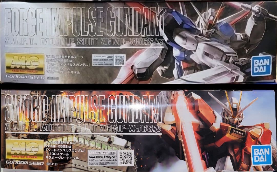 新品未組立 MG1/100　機動戦士ガンダムSEED DESTINYシリーズ2種