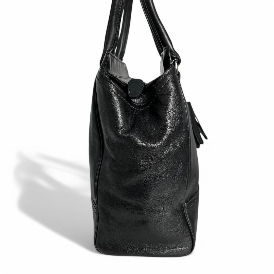 極美品　コーチ ビジネスバッグ　ハンド 通勤 通学 レザー ブラック A4