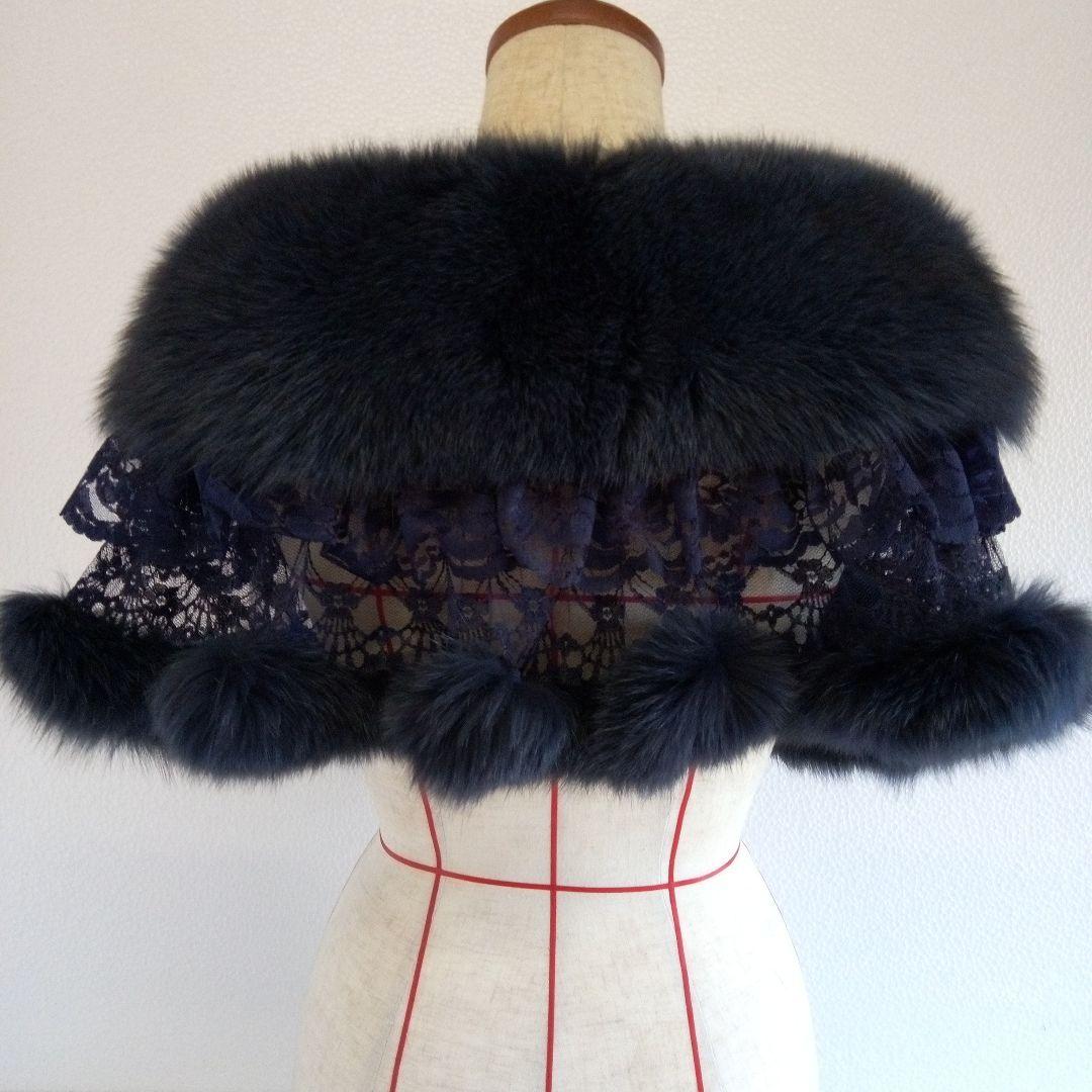 フォクス　レース付きストール