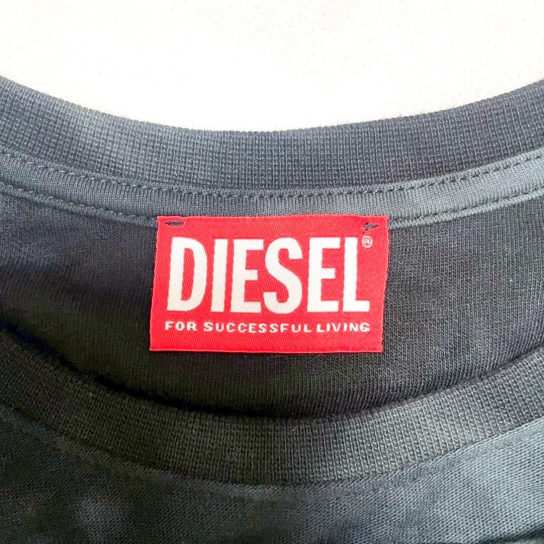 完売品✨ DIESEL Dロゴ タイダイ ダメージ加工 カットソー