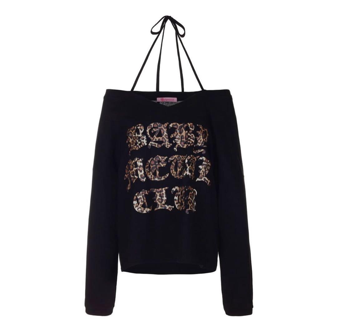 トップス BABYLCLUB Leopard logo string tee