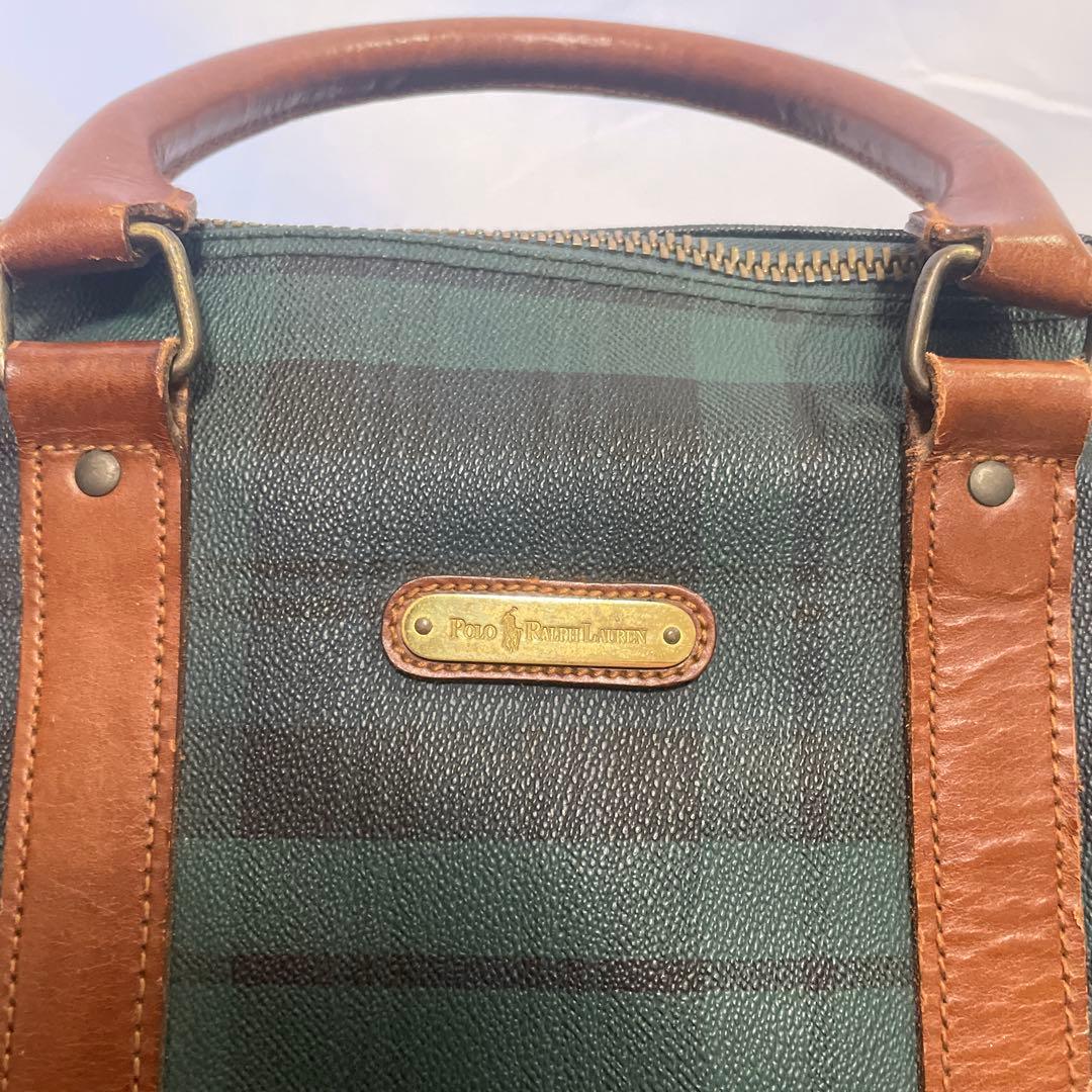 POLO RALPH LAUREN ボストンバッグ 2wayチェック柄 大容量