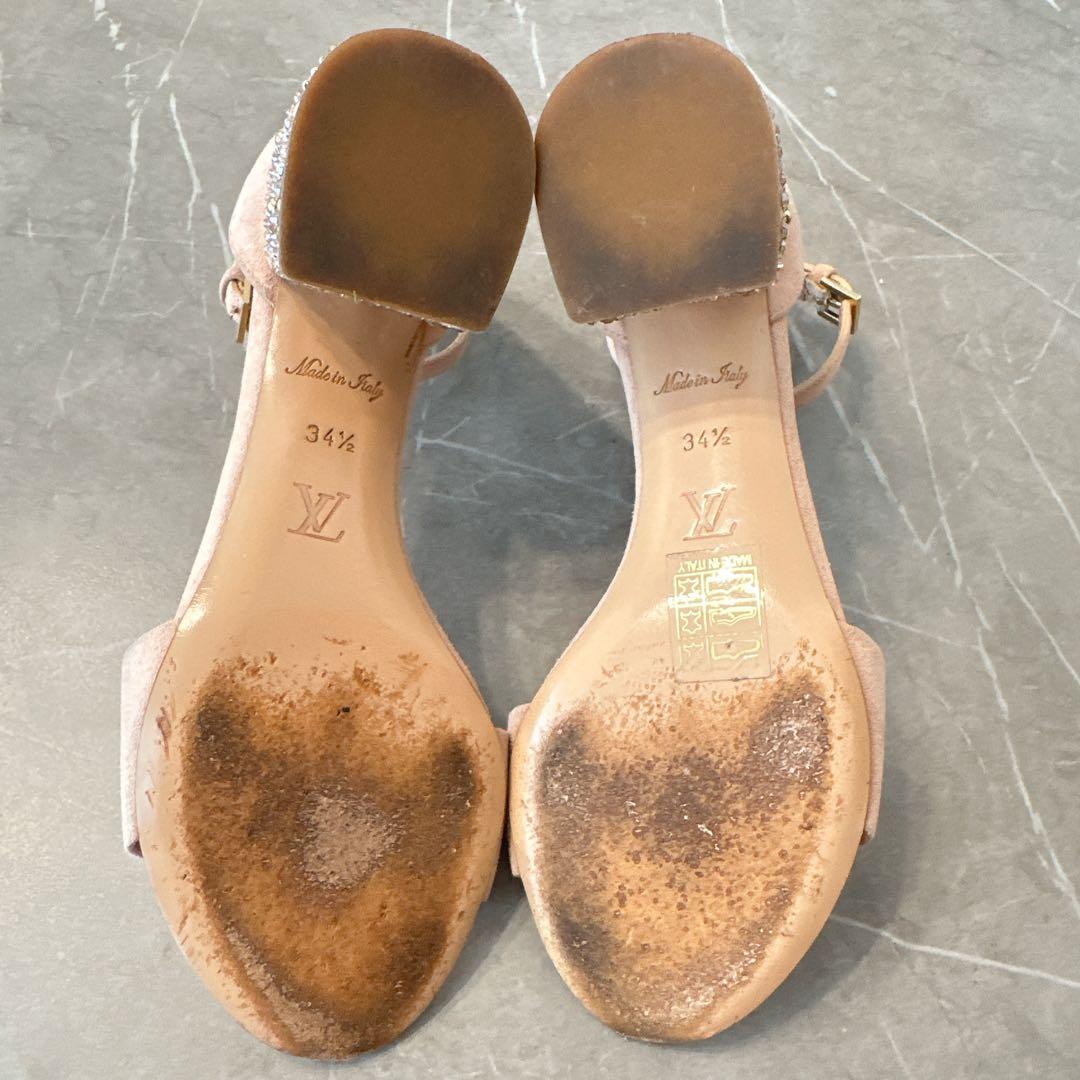 Louis Vuitton ベージュ スエード ミュール