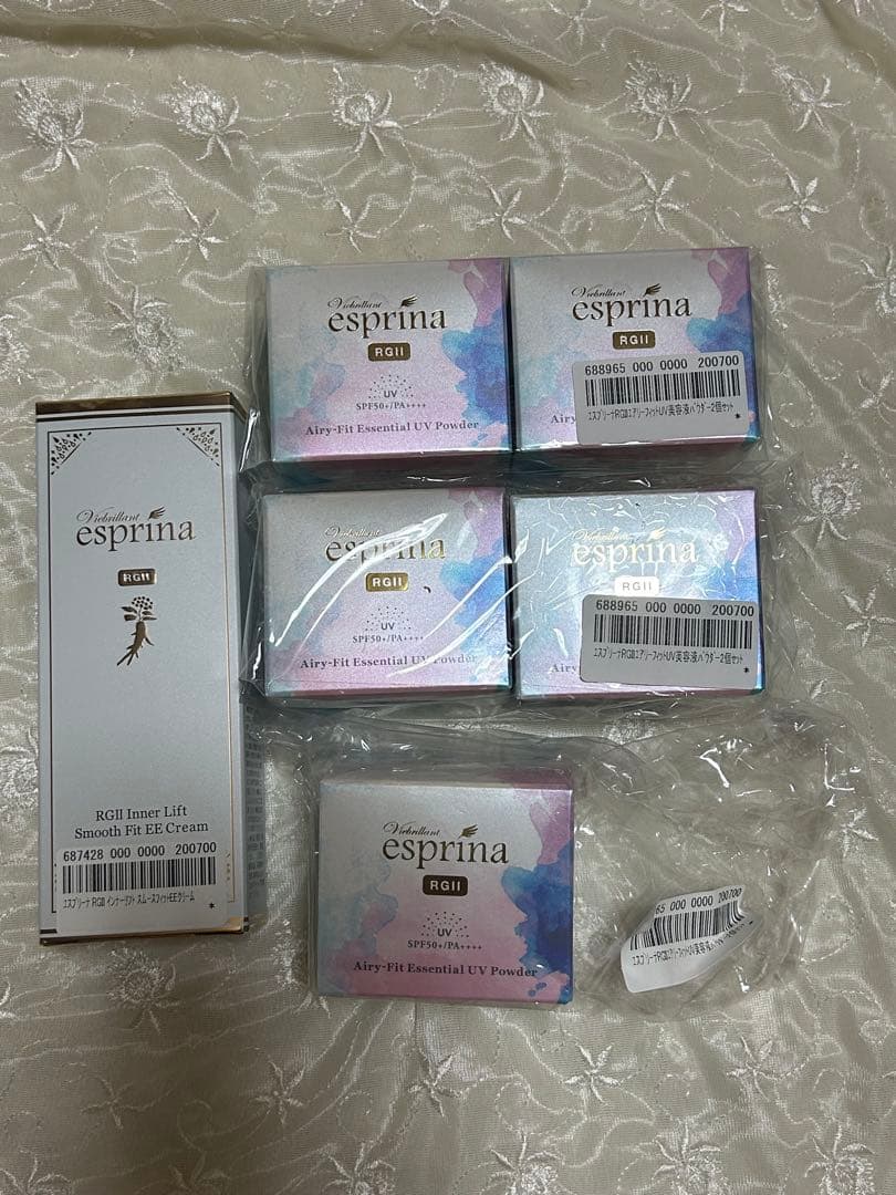 [新品]esprina UV パウダー 5個入り＋E Eクリームセット