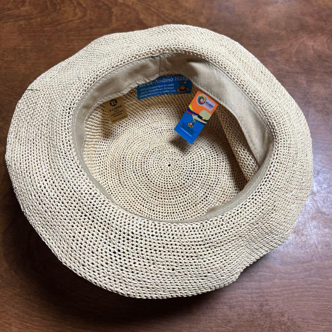 Ecua-Andino XL パナマ帽子　未使用　麦わら帽子
