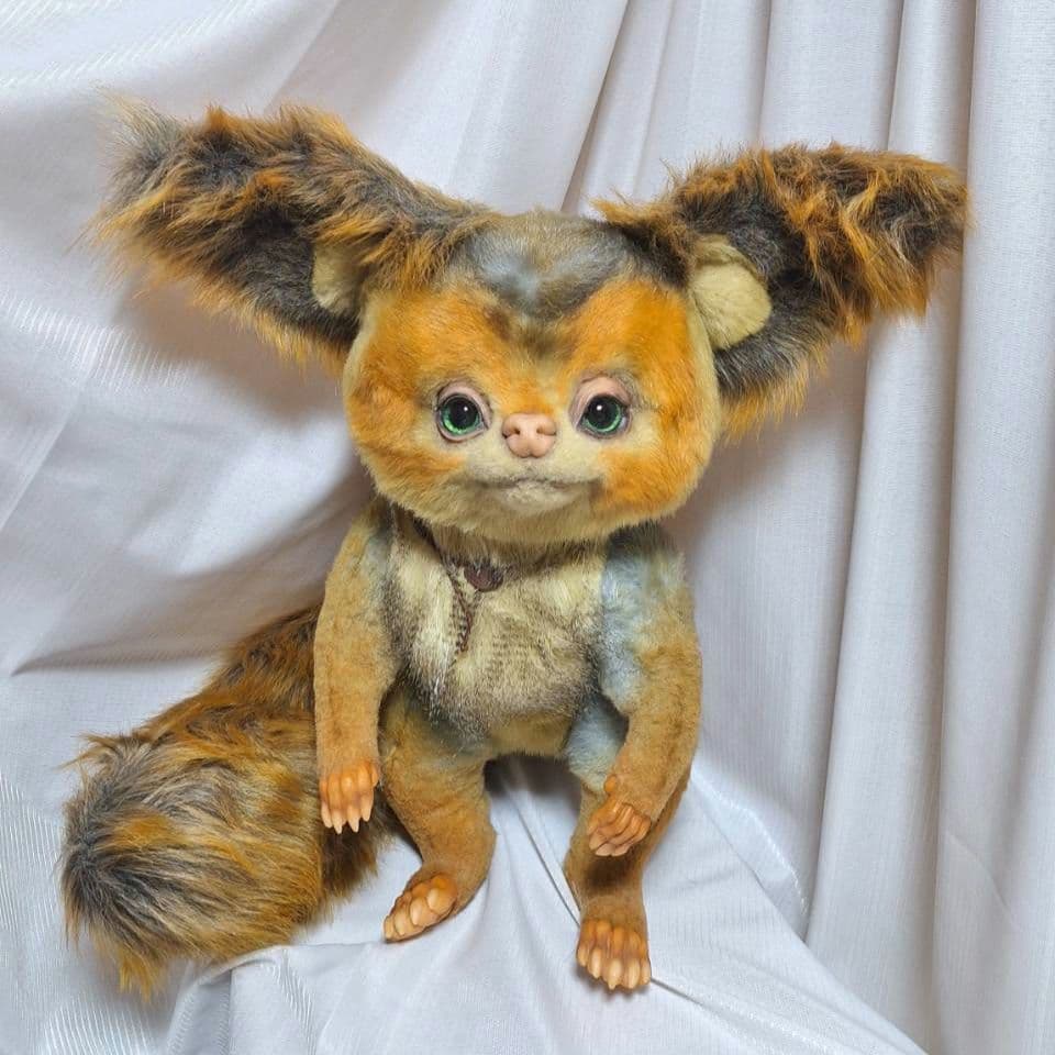 アートドール　りす　ぬいぐるみ　検索用　グレムリン　ファービー2 ハンドメイド