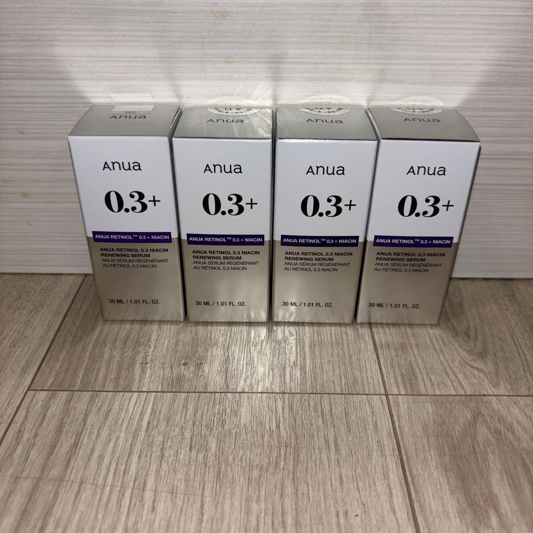新品未使用未開封 anua 0.3+ レチノール美容液 30ml 4本
