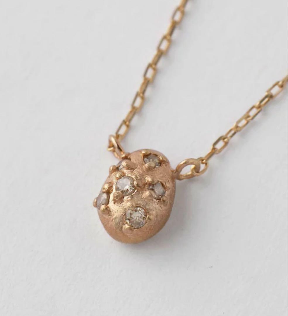 ◆SIENA ROSE◆ 10金ネックレス　ブラウンダイヤ