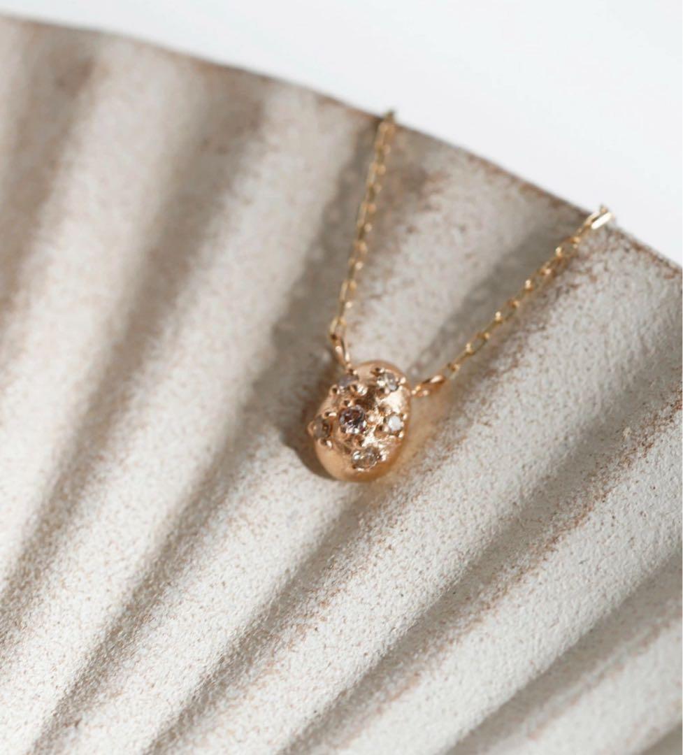 ◆SIENA ROSE◆ 10金ネックレス　ブラウンダイヤ