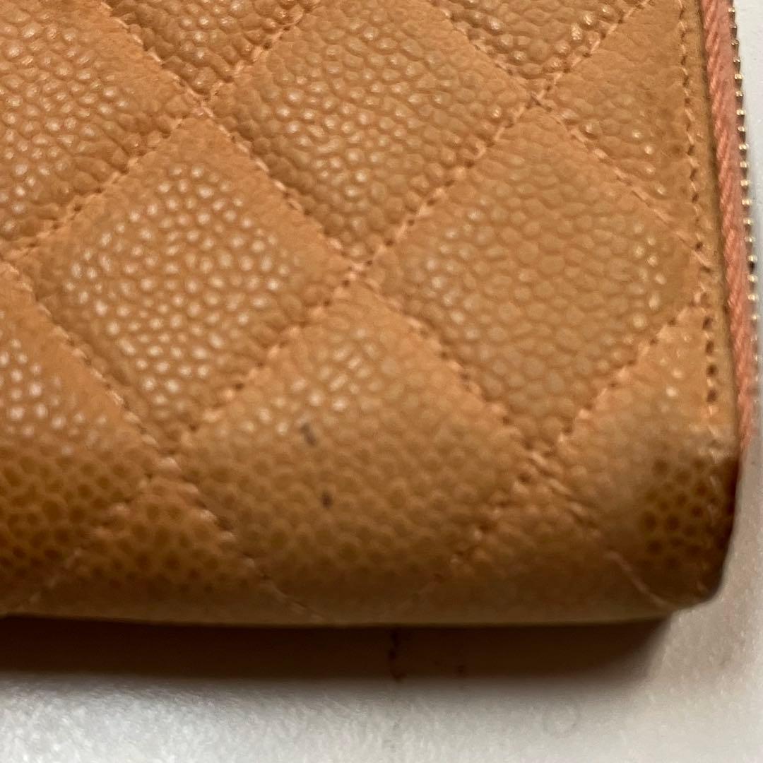 ♡*り様 CHANEL マトラッセ ココマーク キャビアスキン ラウンドファスナ