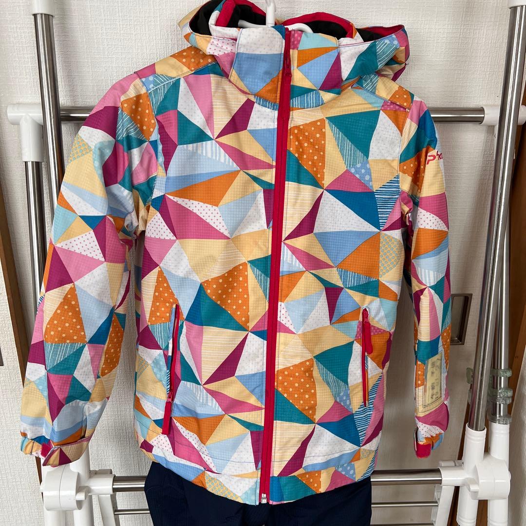 【美品】phenixフェニックス　女児用スノーウェア140cm上下セット