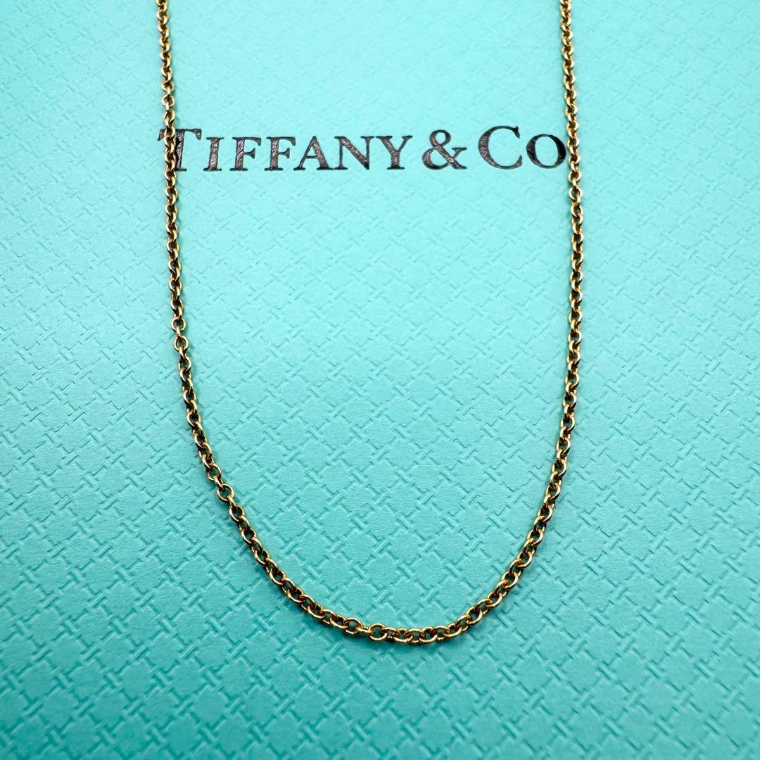 Tiffany&Co. ティファニー ネックレス チェーン Au750 ゴールド