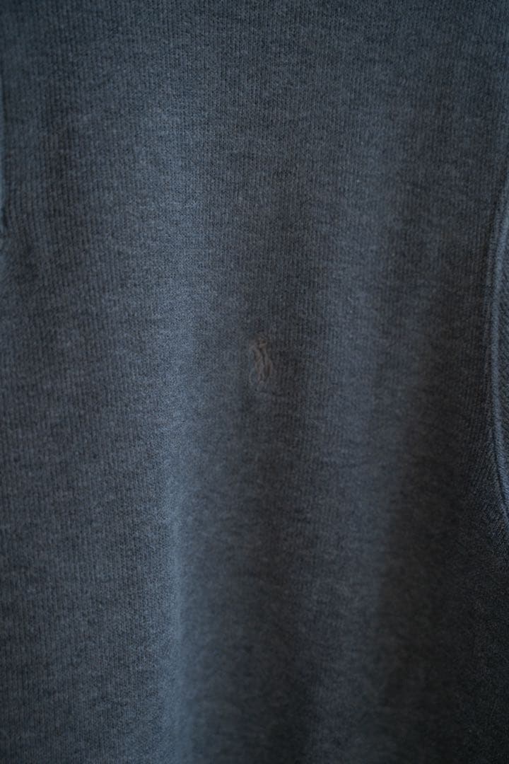 90s POLO RALPH LAUREN ハーフジップコットンニット
