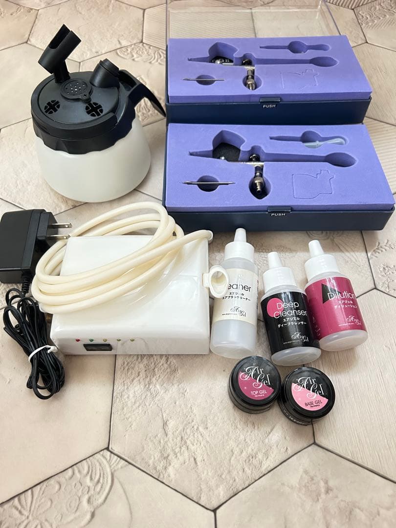 エアジェル コンプレッサー　AIR TEX Air-K エアブラシセット