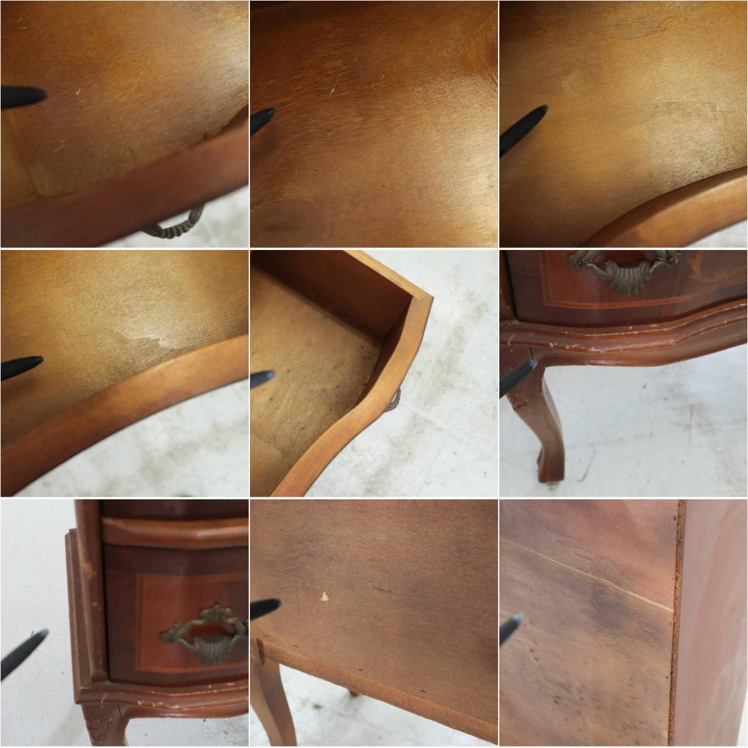 値下げイタリア製 TAROCCO VACCARI 象嵌細工 猫脚 チェスト 5段