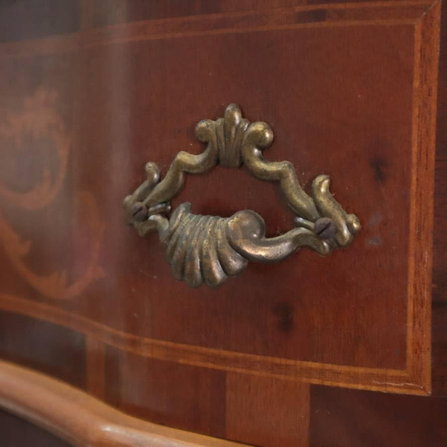 値下げイタリア製 TAROCCO VACCARI 象嵌細工 猫脚 チェスト 5段