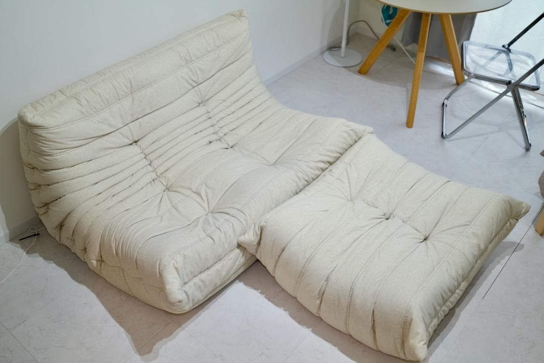 セット販売② 美品 ロゼトーゴ 2Pソファ パフ付 50周年限定 DENDEN