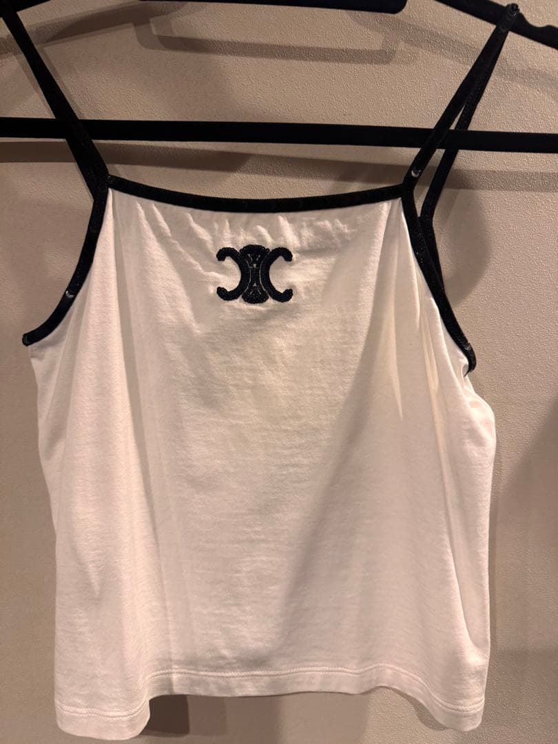 CELINE ホワイト キャミソール