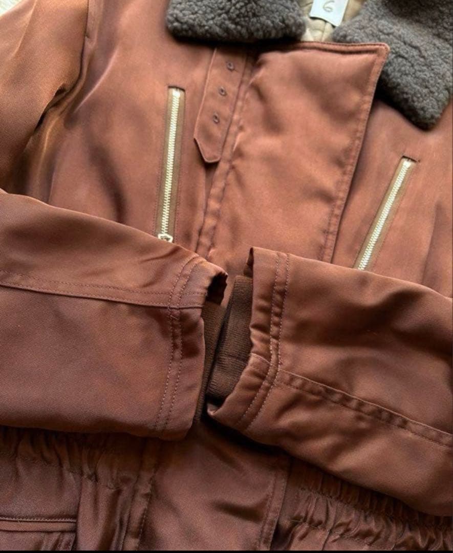 6（ロク）アローズ　2way ボアカラージップコート　ムートン襟