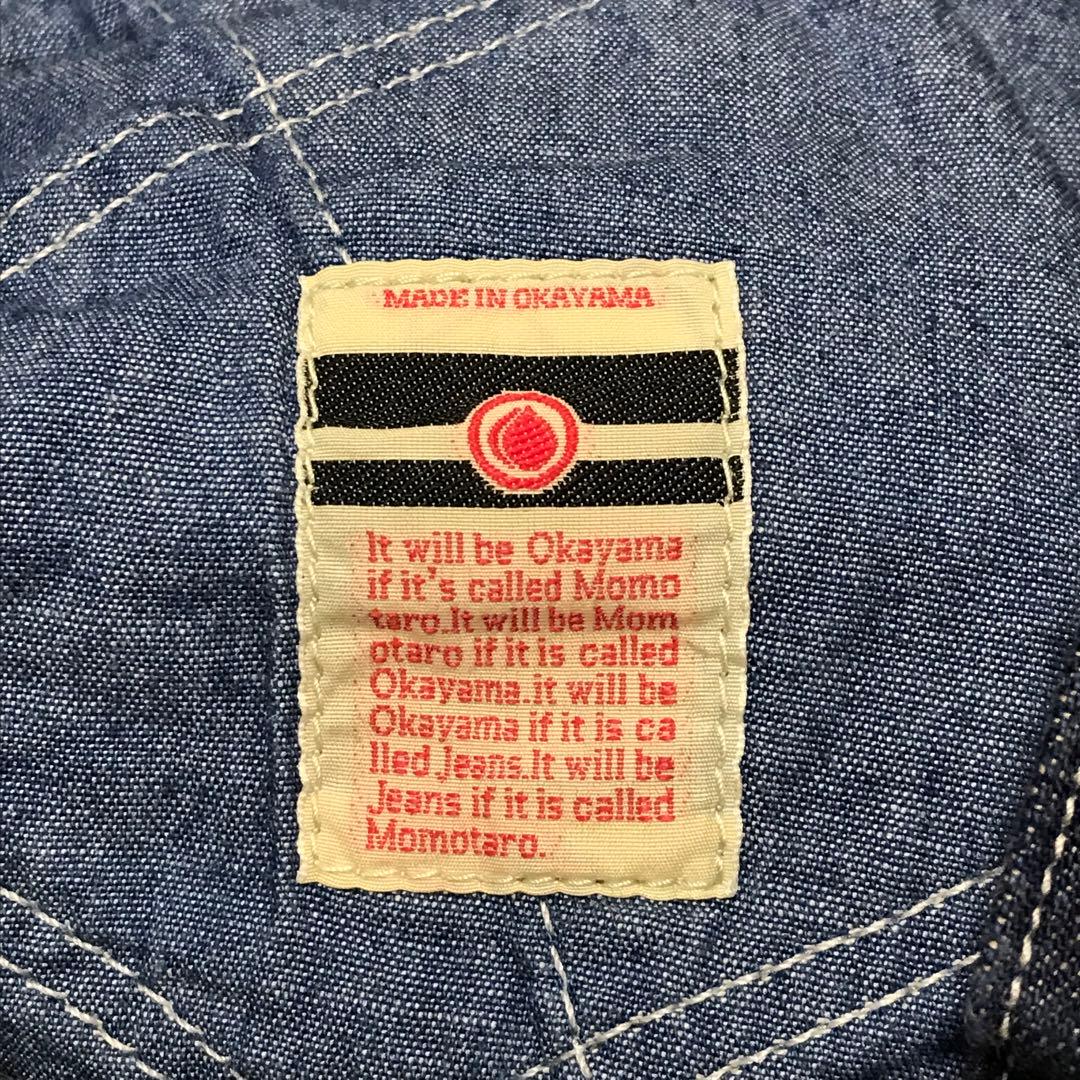 美品　桃太郎ジーンズ　ダイヤキルト　ハーフショートペインタージーンズ　デニム