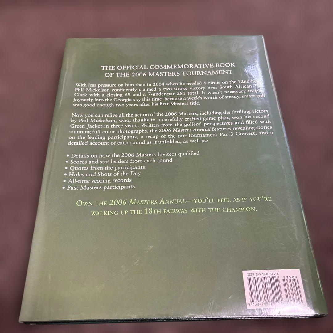 The Masters 2006年公式写真集(洋書)表紙付き