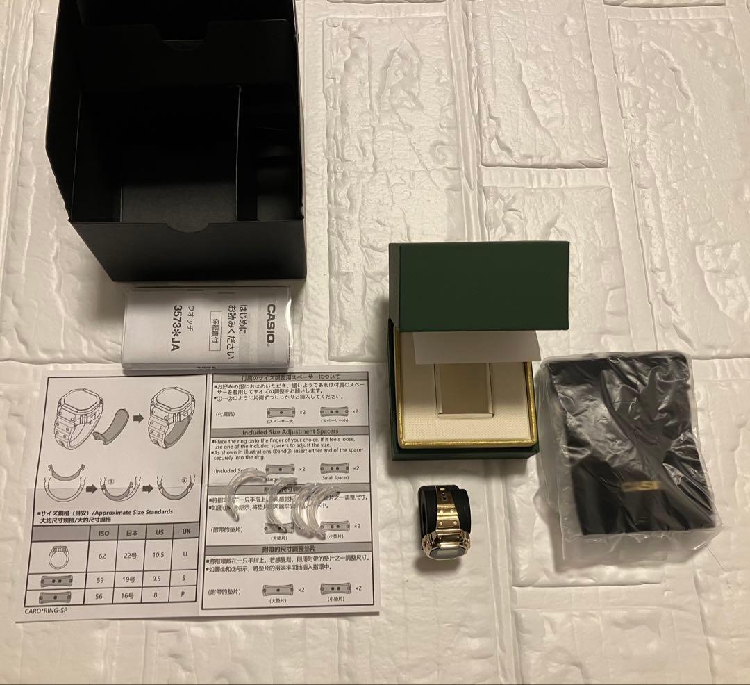 CASIO カシオ リングウォッチ CRW-001G-9JR ゴールド 新品