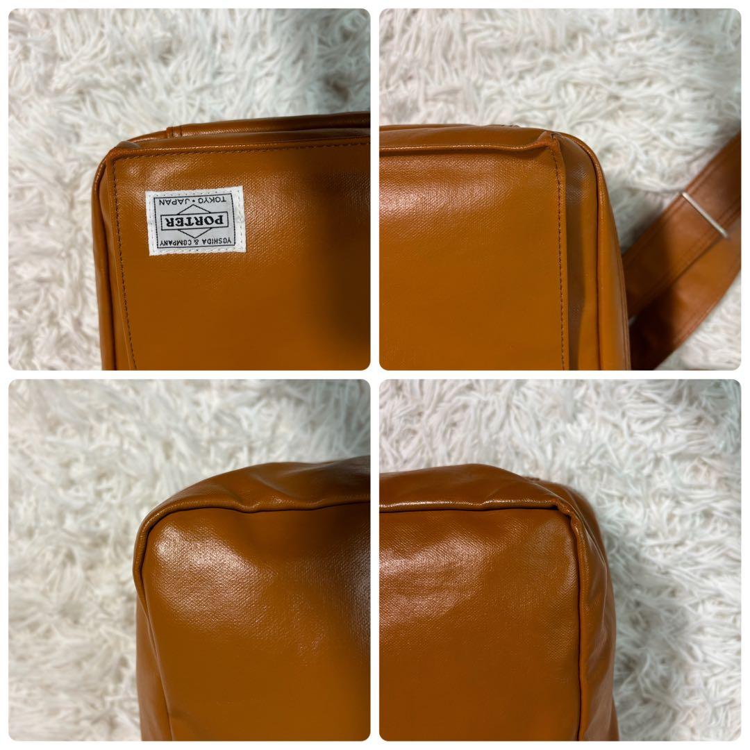 ポーター ショルダーバッグ フリースタイル 2層 大容量 カメラバッグ キャメル