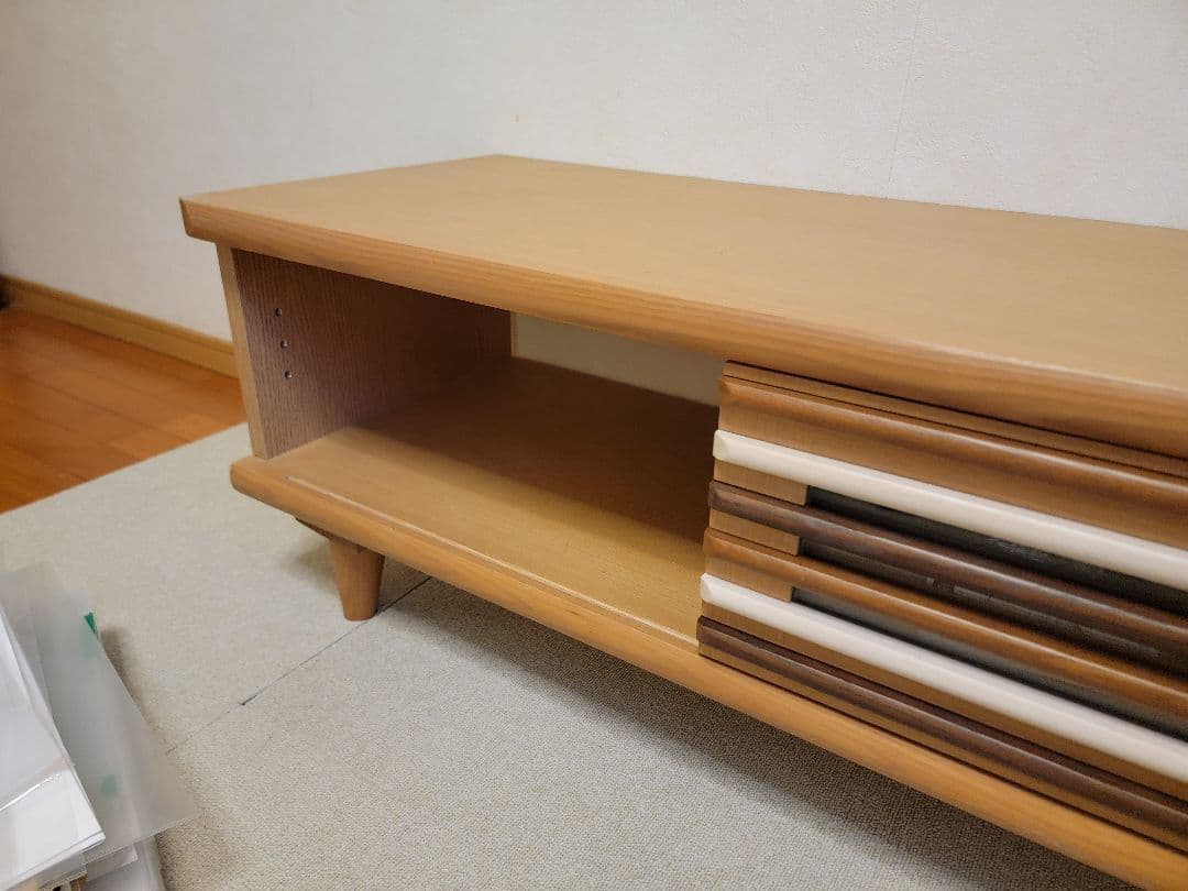 ナチュラルウッド　引き出し　テレビ台