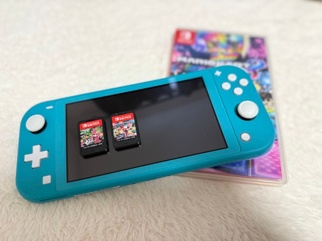【カセット2個付き】Nintendo Switch Lite ターコイズ