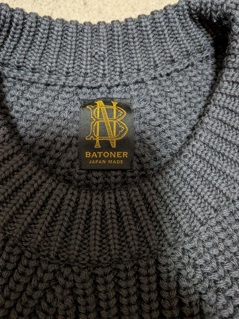 BATONER バトナーシグネチャークルーネックニット サイズ1