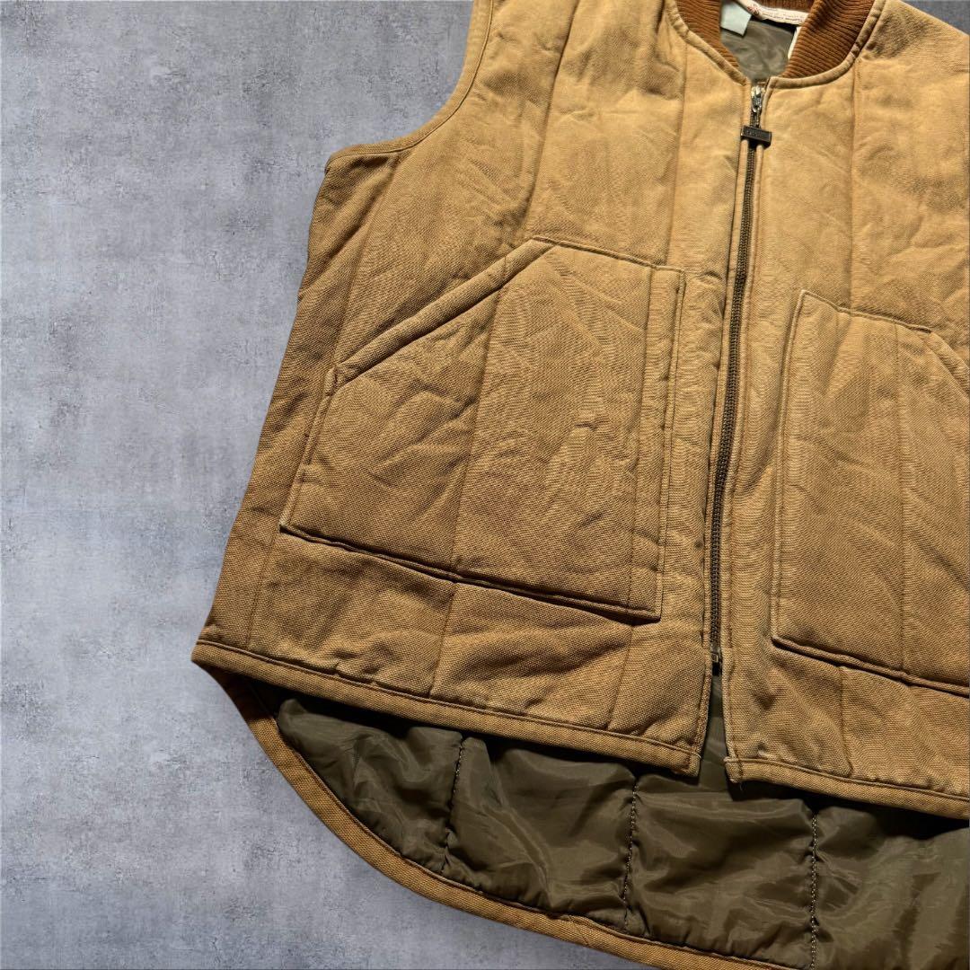 【1711】80年代USA製WallsキルティングダックベストTALONジッパー