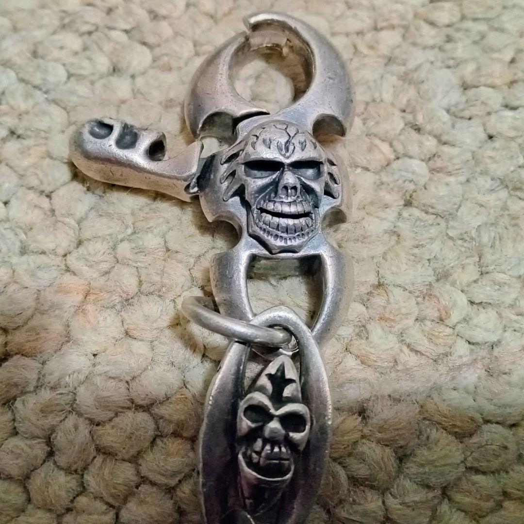 スカルデザイン ウォレットチェーン 280g