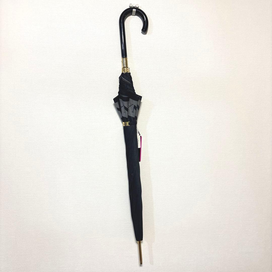 REONARD レオナール　文字ロゴ　晴雨兼用　傘　ブラック　グレー　ゴールド