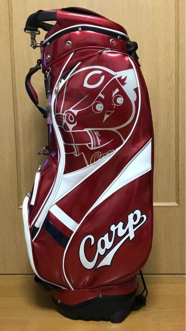 #7923 【未使用】 広島カープ オフィシャル ゴルフバッグ スタンド式