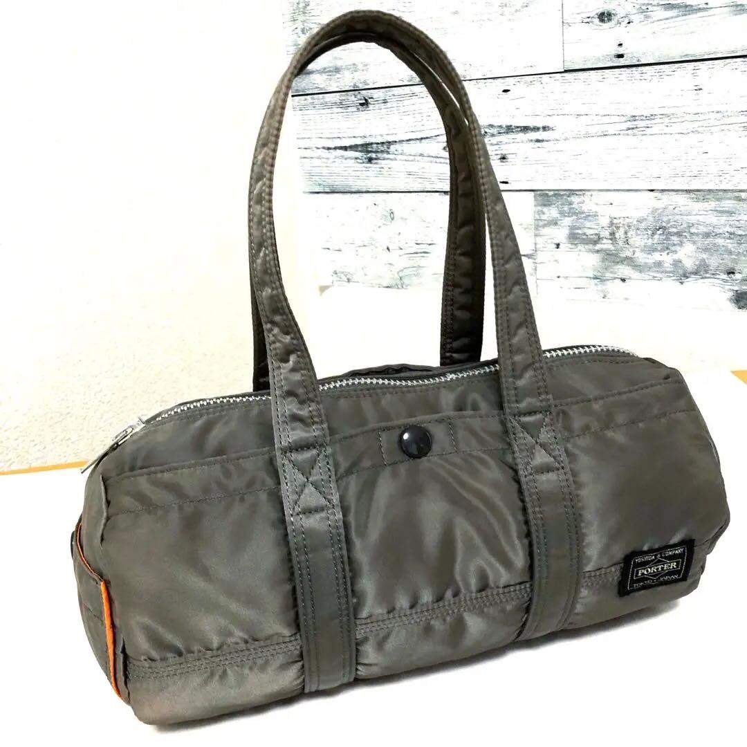 人気✨美品 ポーター タンカー ダッフル ドラム ミニボストンバッグS グレー