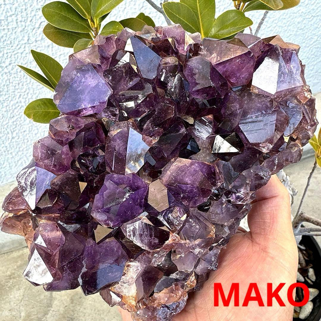 M1889☆アメジストクラスター1.5Kg☆ブラジル産☆天然石☆N60106-B