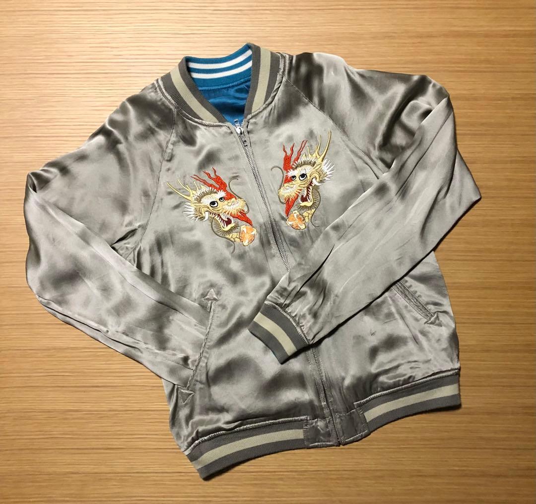 AVIREX レディース　シルク　リバーシブルスカジャン　レディース