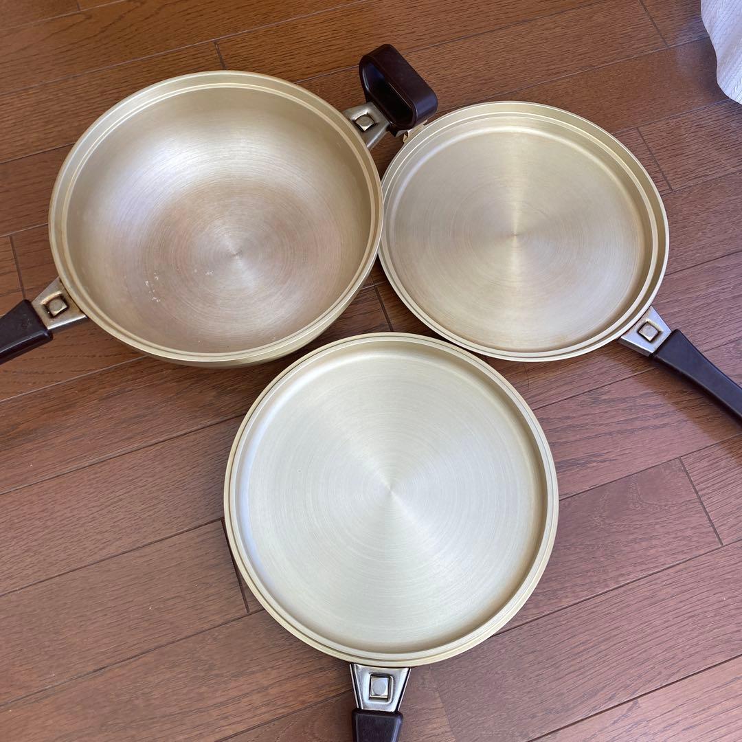 しばのキッチン：アルミニウム製ゴールド鍋5点セット