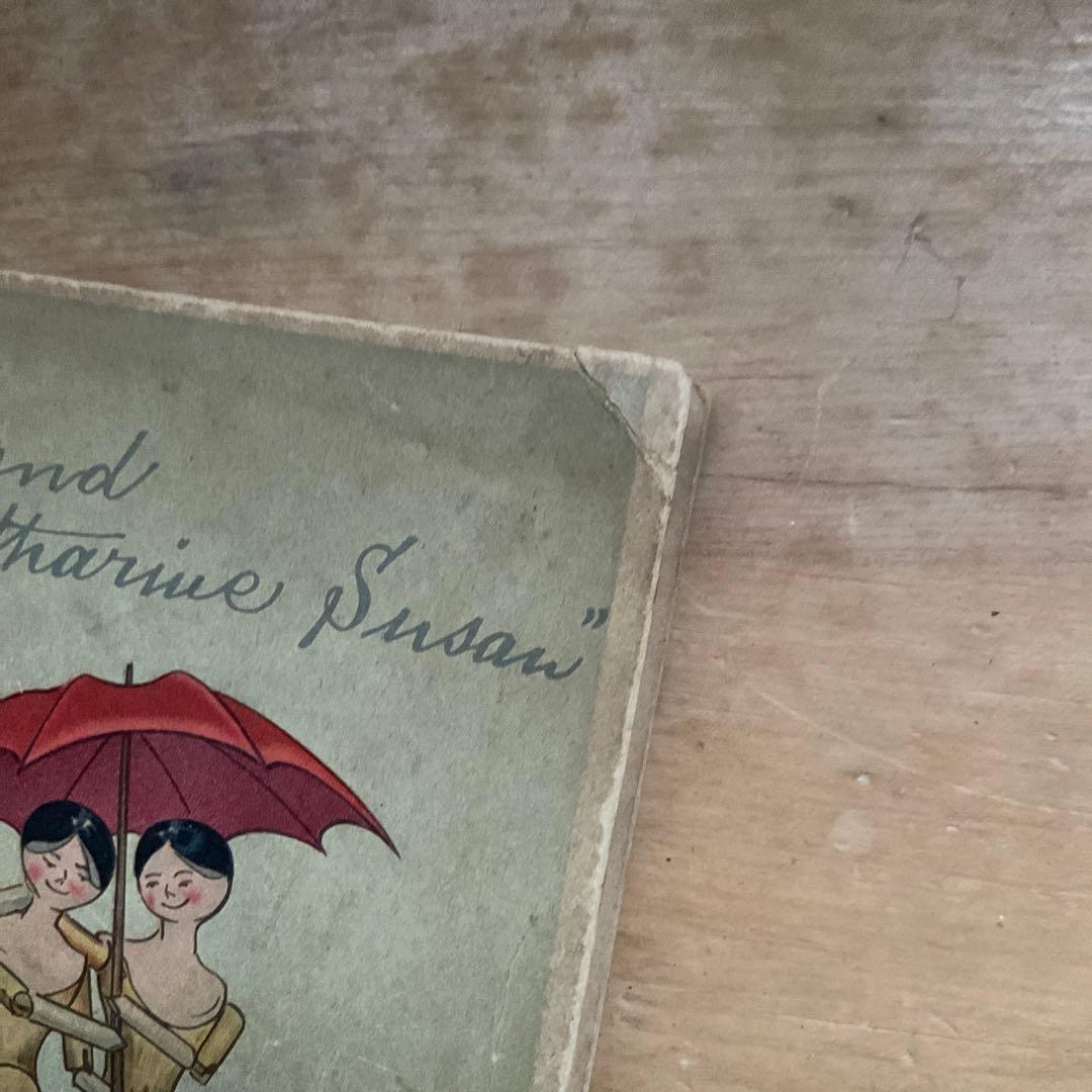 アンティークペグドール絵本　me and Catharine Susan