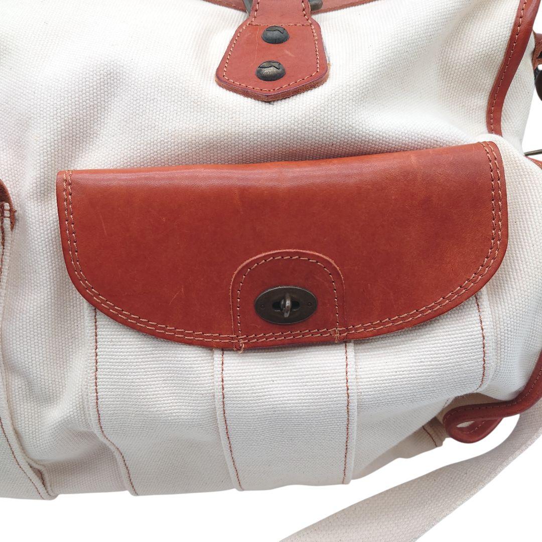 CAMPOMAGGI　カンポマッジ　キャンバス　レザーショルダー　バッグ　大容量