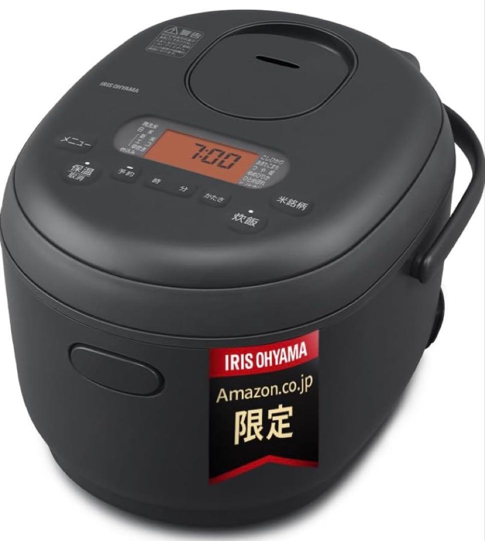 アイリスオーヤマ　5.5合炊き炊飯器　マットブラック
