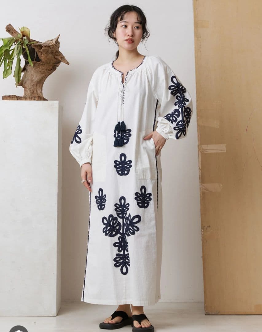 Sara mallika　カザフスタンパッチワークエンブロイダリードレス