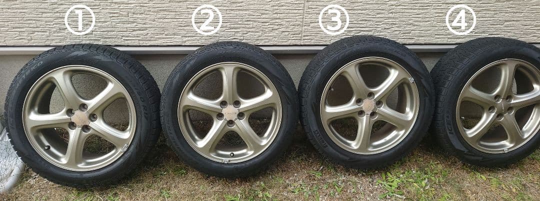 BH型レガシィ純正ホイール＆PIRELLIスタッドレスタイヤセット