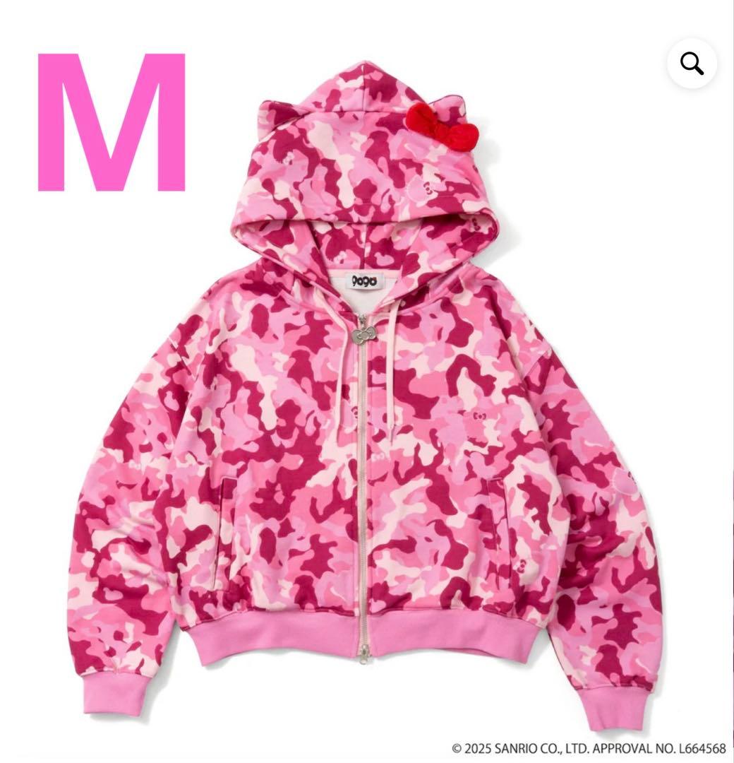 9090girl×HELLO KITTY Eared Zip Hoodie