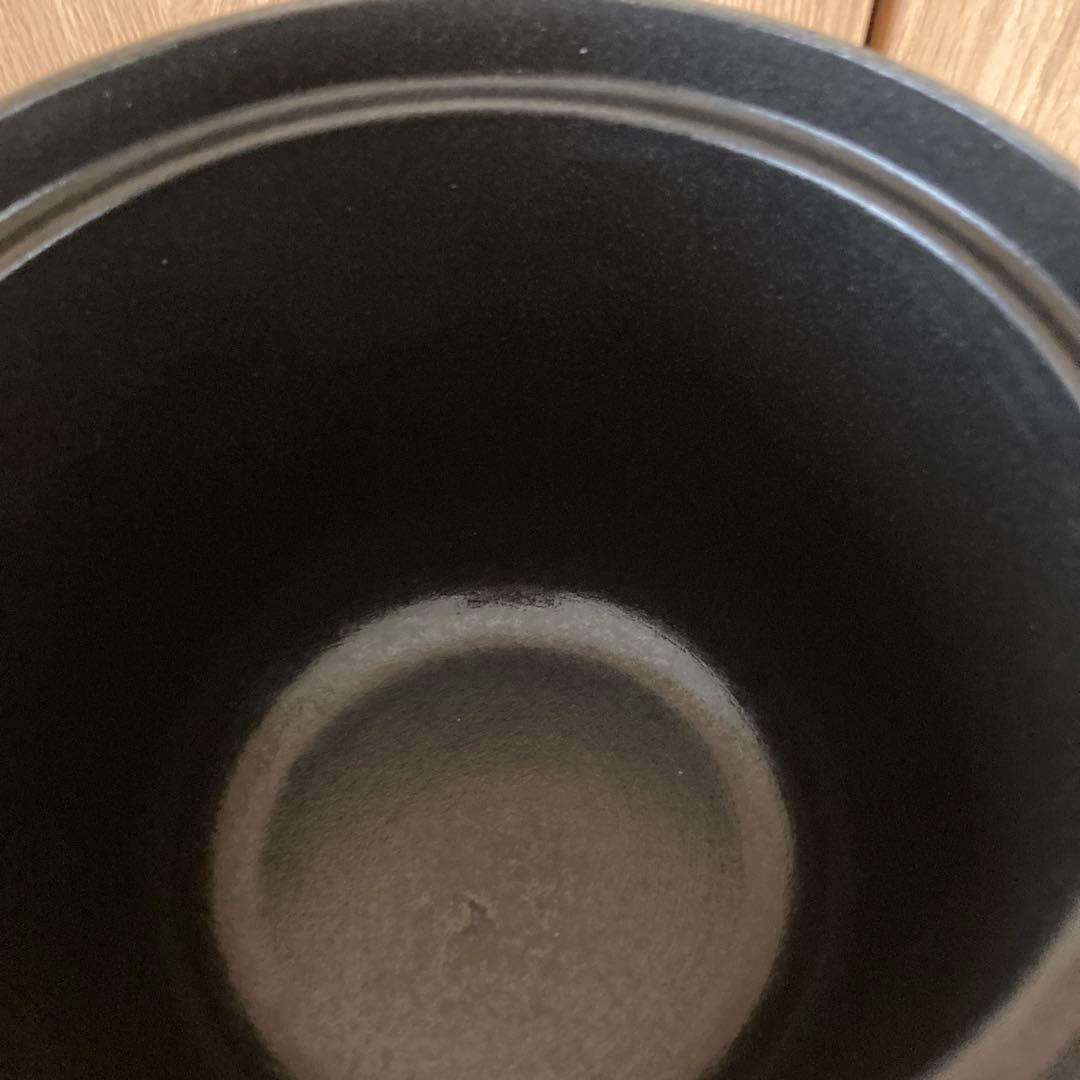 ルクルーゼ　ココット・エブリィ 18 ミストグレー(ブラックマットホーロー)