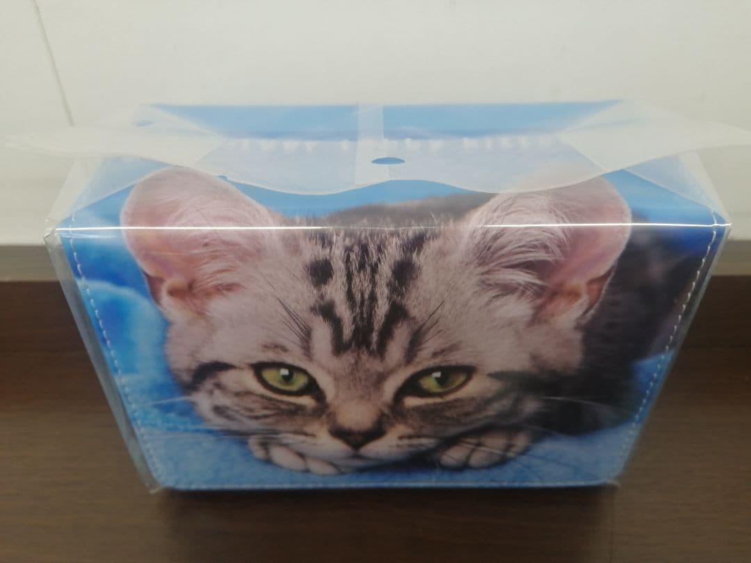 猫コレクション　ブロッコリーくじ　A賞　合皮製デッキケース