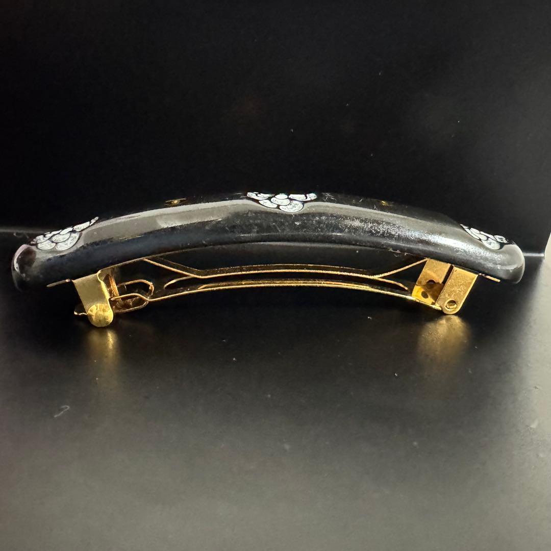 最終値下げ　希少　CHANEL シャネル　バレッタ　カメリア　ココマーク