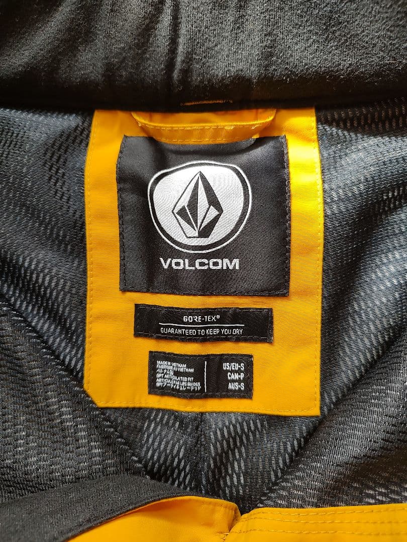 VOLCOM スノーボードパンツ イエロー　GORE-TEX
