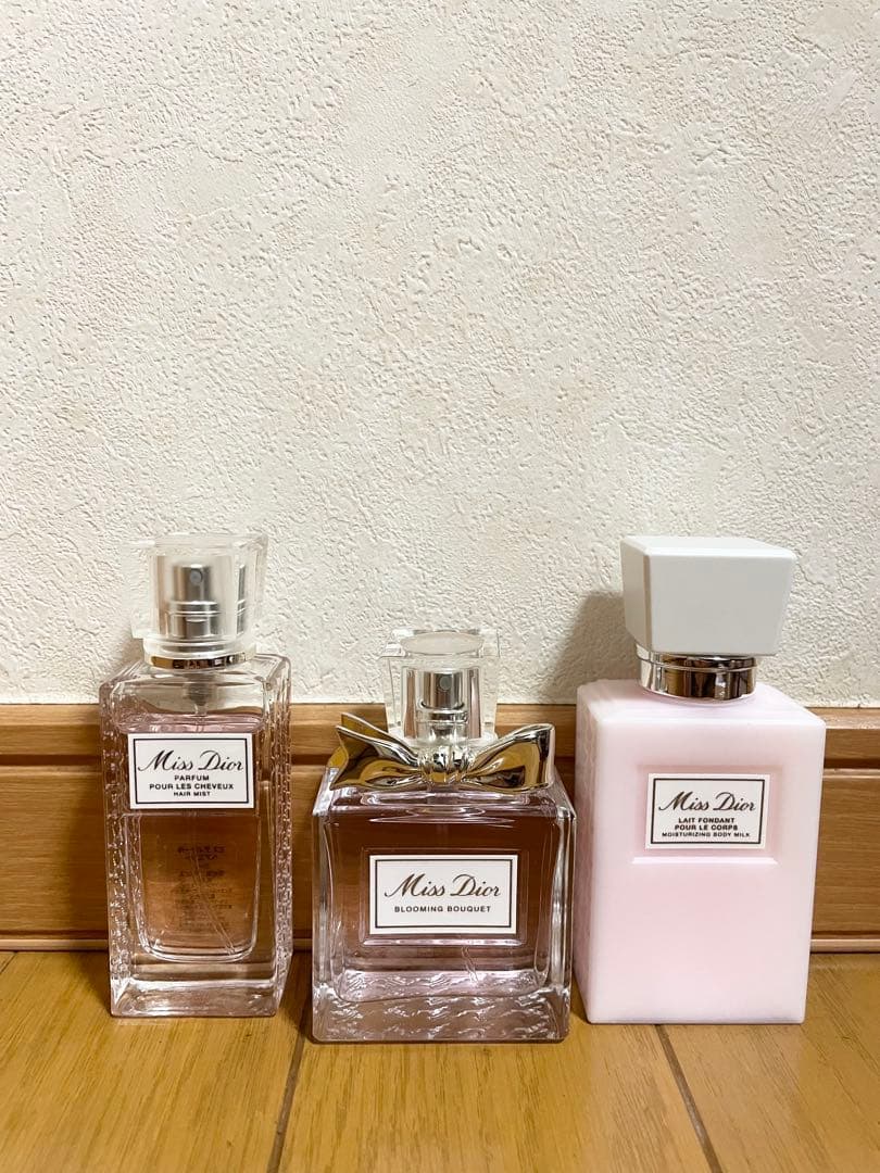 ミスディオール　ブルーミングブーケ50ml ヘアミスト30ml ボディミルク