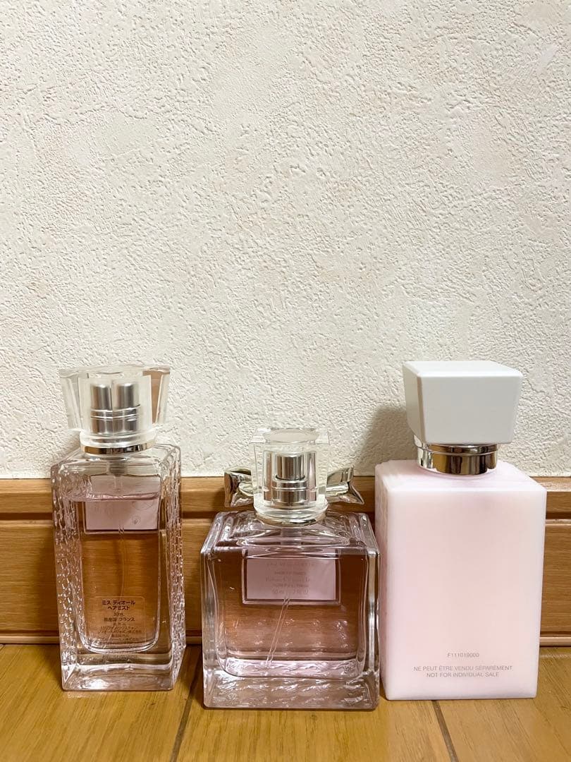 ミスディオール　ブルーミングブーケ50ml ヘアミスト30ml ボディミルク